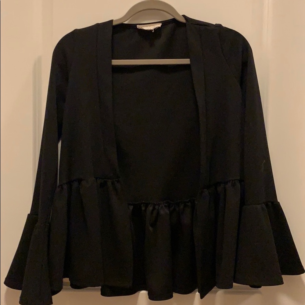 Black cardigan